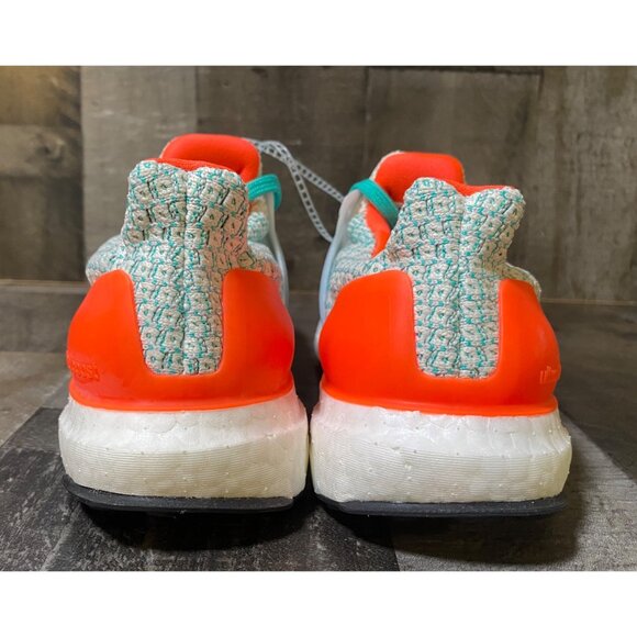 KID'S Adidas SIZE 4Y  UltraBoost 5.0 DNA J White Mint Rush GZ3997 NEW - Picture 10 of 12